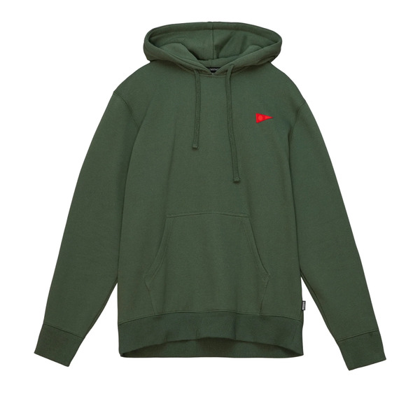 Green Hoodie with Red Accent - Picture 1 of 11